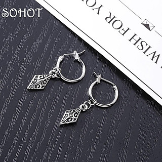 Khuyên Tai Bông Tai Vuông Tây Tạng