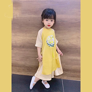 Áo dài cách tân lụa thêu cá