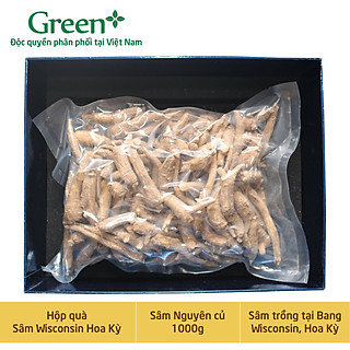 Hộp quà tặng - Nhân Sâm Wisconsin Hoa Kỳ - Nguyên củ
