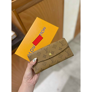 Ví dài cầm tay, bóp dài cầm tay nam nữ chất xịn Full logo QC Fullbox sang chảnh đi chơi dự tiệc