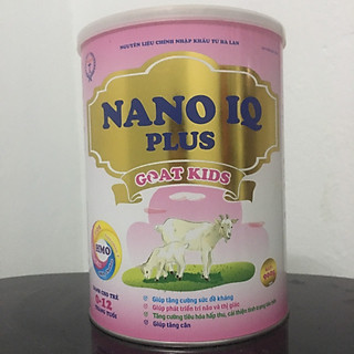 Sữa Dê NANO IQ PLUS GOAT KIDS Cho Bé Dưới 1 Tuổi Tăng Cân Tăng Đề Kháng Lon 900g