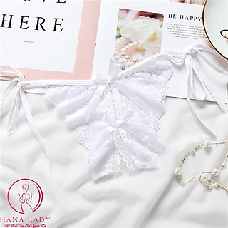 Quần lọt khe nữ, Quần chip lọt khe sexy ren không đáy hở mông xuyên thấu siêu gợi cảm quyến rũ khiêu gợi LK028