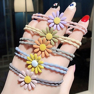 Dây Thun Cột Tóc Bông Hoa Cúc Xinh Xắn