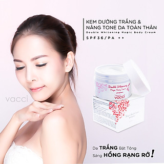 Kem dưỡng trắng da nâng tone toàn thân Vacci