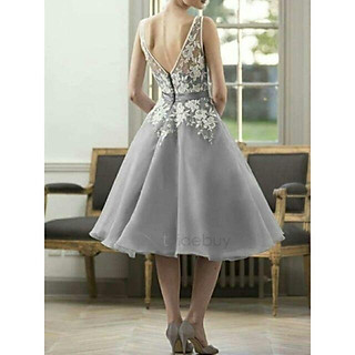 Đầm dự tiệc_váy dự tiệc phối lưới cao cấp