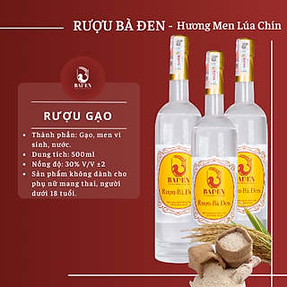 Rượu gạo Bà Đen chai thủy tinh 500ml