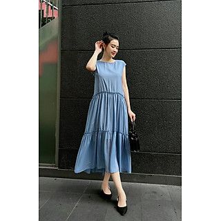 ĐẦM MAXI OVERSIZE NHÚN TẦNG – M030