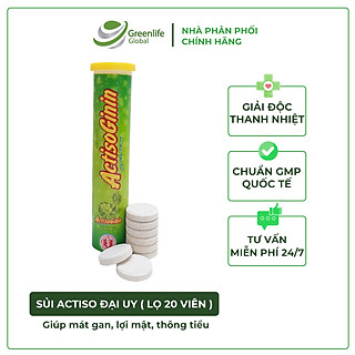 Sủi Actiso Đại Uy  (Lọ 20 viên sủi)