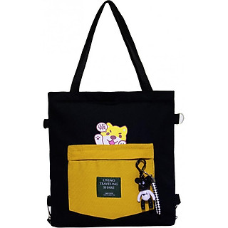 Túi Vải Tote Đeo Chéo Balo Hình Chó Con Hàng Quảng Châu Cực Tốt