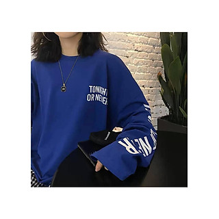 Áo Thun Tay Dài Form Rộng UNISEX Nam Nữ In Chữ - TD952