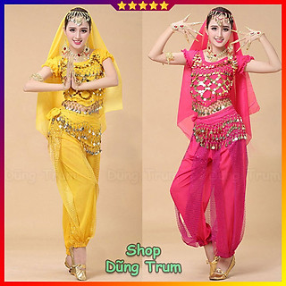 Trang phục múa Ấn Độ người lớn mẫu Quần dây kết hợp Áo cộc