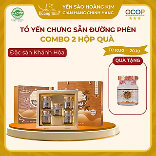 Tổ yến nguyên chất 1,5g chưng sẵn Yến Sào Hoàng Kim Tổ yến chưng sẵn đường phèn