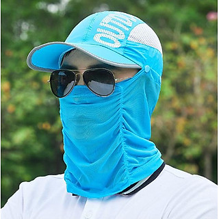 Nón chống nắng chống uv cho nam kèm khẩu trang 360 độ, mũ chống nắng nam cao cấp