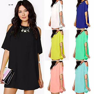 ĐẦM SUÔNG KHOÉT VAI CAO CẤP QU03DRESS