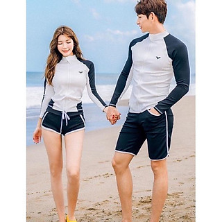 Đồ bơi nam nữ cặp đôi áo khoác tay dài