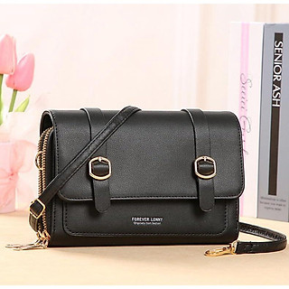 Túi Đeo chéo da dự tiệc bóp đầm Dạo phố ngăn kép nịt đôi giữa Better (mẫu mới)