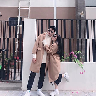 áo dạ dáng dài hàn quốc