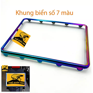 Khung biển số lắp cho mọi loại xe titan loại dày màu siêu đẹp