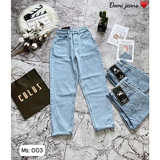 Quần baggy Jean nữ lưng cao