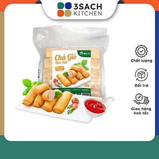 Chả Giò Tôm Thịt 3Sach Kitchen  (Túi 10 Cuốn)