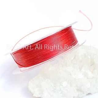 0.5MM/1MM Dây Sáp Bóng Màu Đỏ, Dùng Thắt Vòng Tay, Dây Đeo, Vòng Cổ, Trang Sức - Bead Art