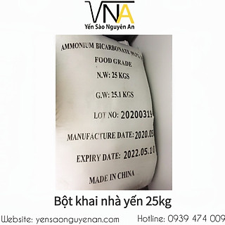 BỘT KHAI NHÀ YẾN BAO 25KG