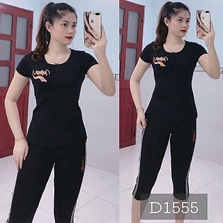 Set đồ bộ lửng mặc nhà thun cotton