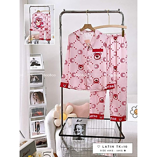Đồ Bộ Pijama Nữ Chất Lụa Latin Cao Cấp Thiết Kế - Mã 18
