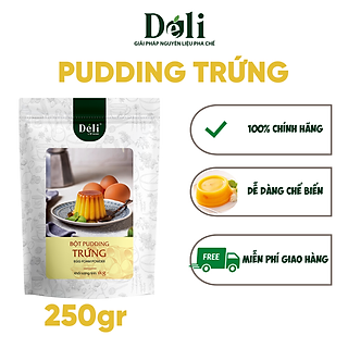 Bột Pudding Trứng - Túi 250gr - Bột Pudding Trứng Pha Sẵn Siêu Tiện Lợi