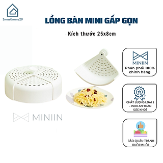 Lồng Bàn Đậy Thức Ăn Mini Gấp Gọn Tiết Kiệm Cho Không Gian Bếp - Lồng bàn nhỏ bằng nhựa tránh bụi - Khay đậy thức ăn - HÀNG CHÍNH HÃNG MINIIN
