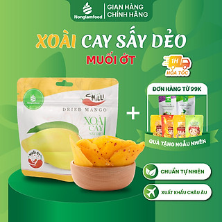 Xoài Muối Ớt Cay Sấy Dẻo Nonglamfood Túi 75g | Healthy Snack