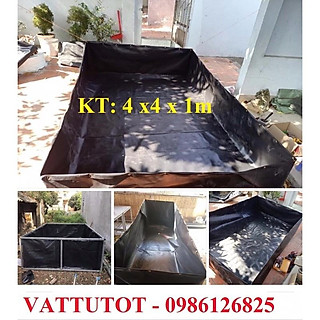 BỂ BẠT BƠI, BỂ BẠT NUÔI ỐC, CÁ, ẾCH,LƯƠN KT: 4x4x1m