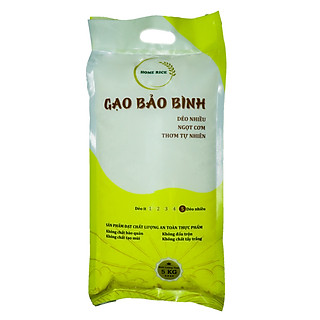 Gạo Dẻo Nhiều, Ngọt Cơm (Túi 5Kg) - Bảo Bình Home Rice
