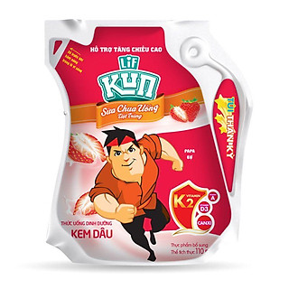 Sữa chua uống LIF KUN hương dâu 110ml (túi) - [8936025772115]