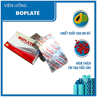 Thực phẩm chức năng BOPLATE - Giải pháp cho người giảm tiểu cầu (Hộp 20 viên nén)