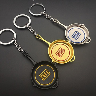 Móc khóa chảo PUBG quai tròn nhiều màu