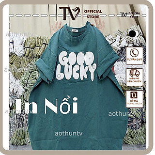 Áo thun nữ ATV Áo Phông 3158, Áo Thun Dáng Rộng Dấu Quần Unisex Tay Lỡ Nam Nữ