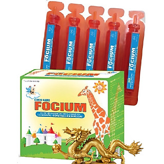 ￼Siro CANXI NANO FOCIUM  Hộp 20 ống - Bổ sung canxi giúp trẻ cao lớn, Lisse