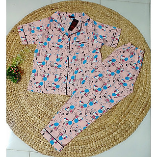 Đồ Bộ Lửng Pijama Lụa Ống Rộng