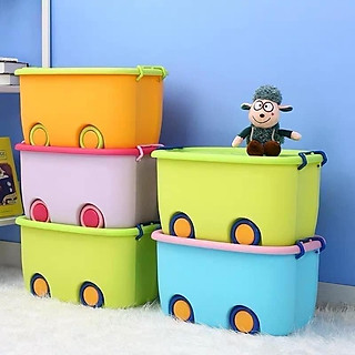 Thùng đựng đồ chơi có bánh xe