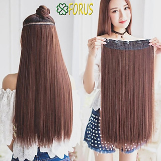 Tóc kẹp dải thẳng HL120T FREESHIP tóc giả kẹp dải nửa đầu, kẹp dải tóc giả