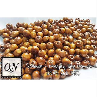 Hạt gỗ trang trí, hạt gỗ làm vòng, hạt gỗ làm dreamcatcher, nguyên liệu handmade