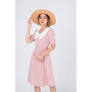 De Leah - Đầm Xoè Pha Cổ Bèo Nhí H
