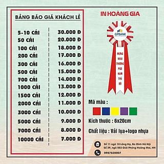 hoa cài áo đại biểu mẫu 1