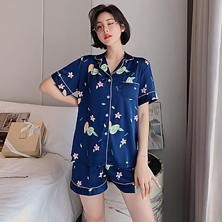 Đồ Bộ Pijama Lụa Đồ Mặc Nhà️ Bộ Ngủ Cao Cấp Mát Mềm Mịn - ELSA