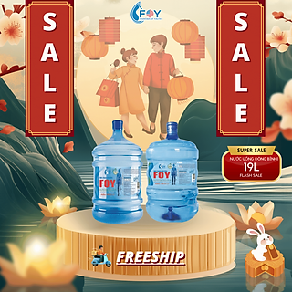 Bình nước 19L - Khoáng ION kiềm FOY 20L 2 IN 1