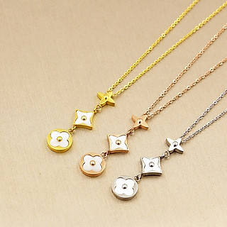 Dây Chuyền Mặt Hoa Văn Titan Ko Đen TT 3232 - 1 Cái