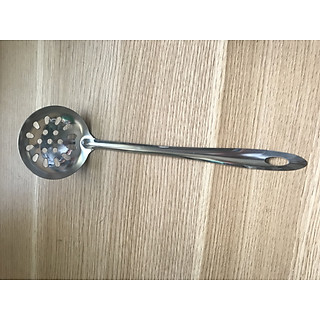 Vá múc canh inox và vá lổ inox múc topping