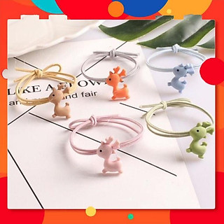 Dây buộc tóc, dây chun buộc tóc, cột tóc thun cotton hình con hưu ngỗ nghĩnh