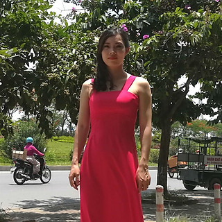 ÁO DÀI CÁCH TÂN MÀU ĐỎ may theo số đo